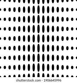 Geometrische Formen von Punkten. Digitales Ornament. Halftone. Nahtloses Muster. Vektorgrafik für Webdesign oder Print.