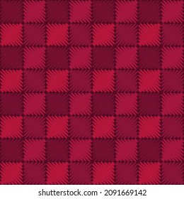 Geometric shapes from points. Digital ornament. Border. Halftone. Seamless pattern. Textile. Ethnic boho ornament. Vector illustration for web design or print.