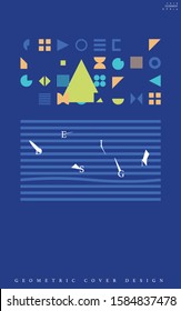 Geometric shapes poster design covers Eps10 vector