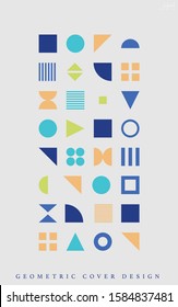 Geometric shapes poster design covers Eps10 vector