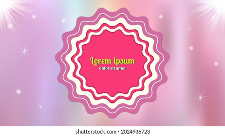 Geometric shapes purple color with sparkle abstract background 