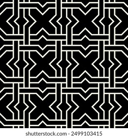 Geometrische Formen Wiederholte Muster. Künstlerische Nahtlose Muster Hintergrund der druckbaren Vektorkunst.