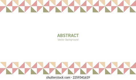 Geometric shapes retro background illustration frame