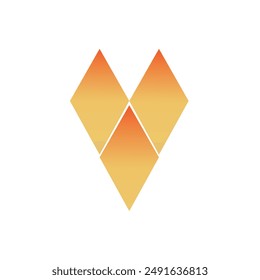 geometric shapes Rhombus X gradient vector