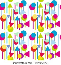 Geometric shapes Seamless pattern