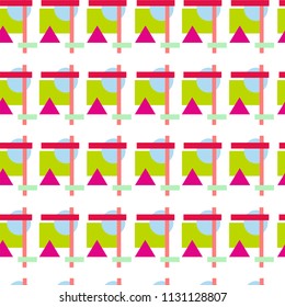 Geometric shapes Seamless pattern