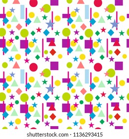 Geometric shapes Seamless pattern