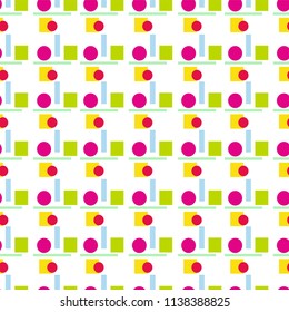 Geometric shapes Seamless pattern