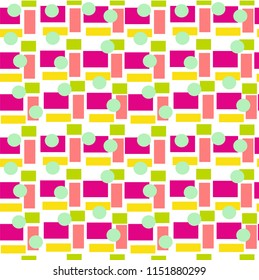 Geometric shapes Seamless pattern