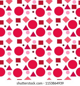 Geometric shapes Seamless pattern