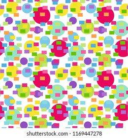 Geometric shapes Seamless pattern