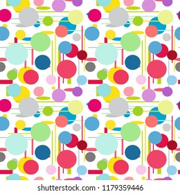 Geometric shapes Seamless pattern