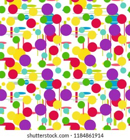 Geometric shapes Seamless pattern