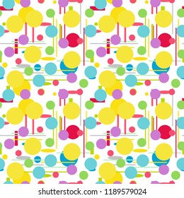 Geometric shapes Seamless pattern