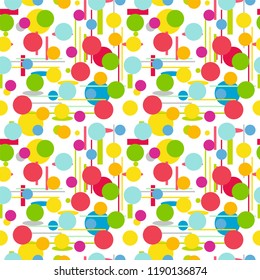 Geometric shapes Seamless pattern