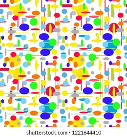 Geometric shapes Seamless pattern