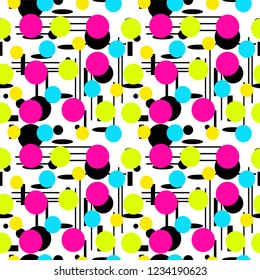 Geometric shapes Seamless pattern
