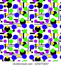 Geometric shapes Seamless pattern