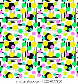 Geometric shapes Seamless pattern