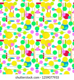 Geometric shapes Seamless pattern