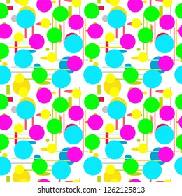 Geometric shapes Seamless pattern