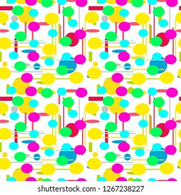 Geometric shapes Seamless pattern
