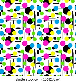 Geometric shapes Seamless pattern