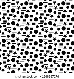 Geometric shapes Seamless pattern