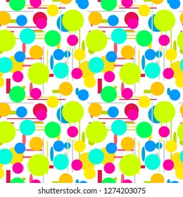 Geometric shapes Seamless pattern