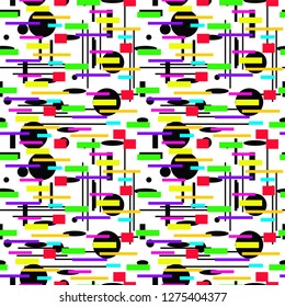 Geometric shapes Seamless pattern