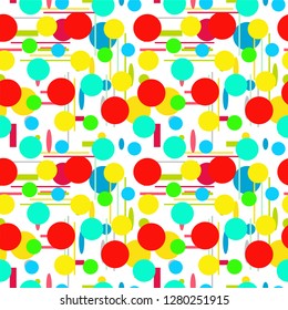 Geometric shapes Seamless pattern