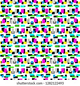 Geometric shapes Seamless pattern