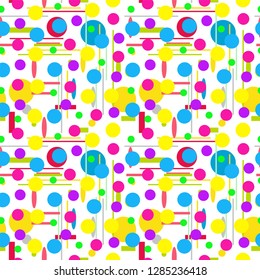 Geometric shapes Seamless pattern