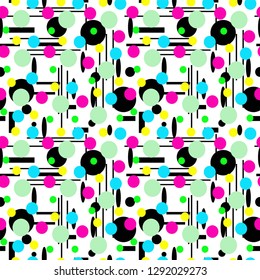 Geometric shapes Seamless pattern