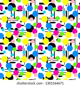 Geometric shapes Seamless pattern