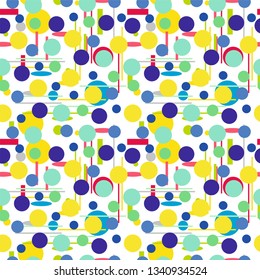 Geometric shapes Seamless pattern