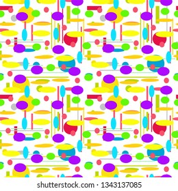 Geometric shapes Seamless pattern