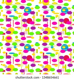 Geometric shapes Seamless pattern