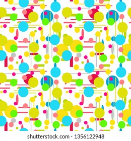 Geometric shapes Seamless pattern