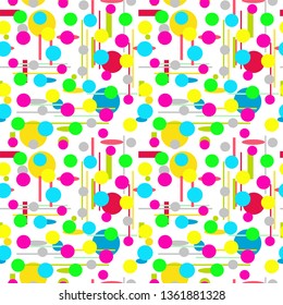 Geometric shapes Seamless pattern