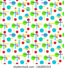 Geometric shapes Seamless pattern