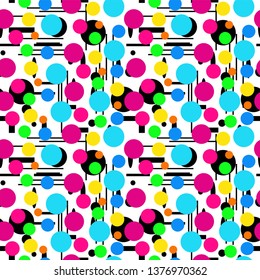 Geometric shapes Seamless pattern