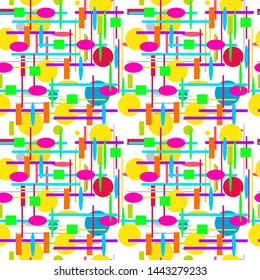 Geometric shapes Seamless pattern decor