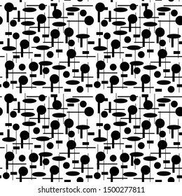 Geometric shapes Seamless pattern decor