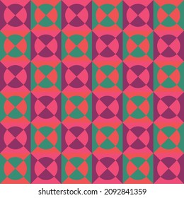 Geometric shapes seamless pattern design with bright colors vector eps 10