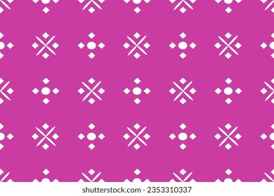 Geometric shapes seamless pattern on pink background for wallpaper, fabric, clothing,backdrop,texture, wrapping paper, notebook cover ,curtain,pillow case and stationary.