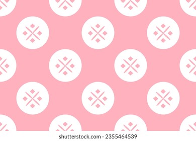 Geometric shapes seamless pattern on light pink background for wallpaper, fabric, clothing,backdrop,texture, wrapping paper, notebook cover ,curtain,pillow case and stationary.