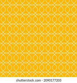 Geometric shapes seamless pattern with yellow background.