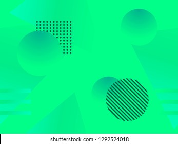 Geometric shapes seamless pattern. Zine culture abstract background. Vector illustration