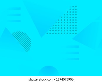 Geometric shapes seamless pattern. Zine culture abstract background. Vector illustration